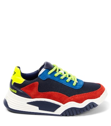 Canvas and suede lace-up sneakers | Marc Jacobs Kids