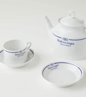 x Ginori 1735 logo porcelain teapot | Balenciaga