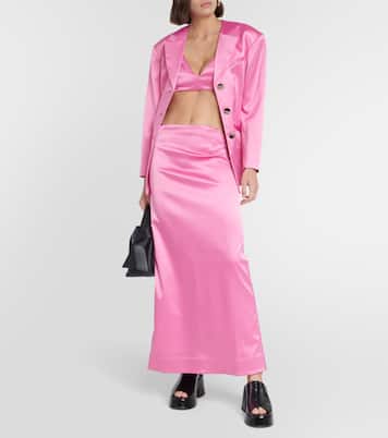 Minirock aus Satin | Ganni