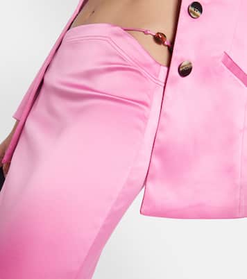 Minirock aus Satin | Ganni