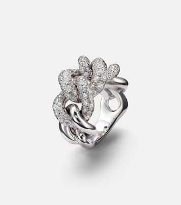 Ring Catene aus 18kt Weißgold mit Diamanten | Pomellato