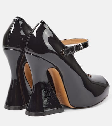 Peeptoe-Pumps aus Lackleder | Maison Margiela