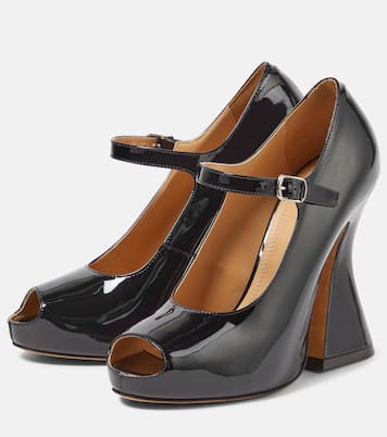 Peeptoe-Pumps aus Lackleder | Maison Margiela