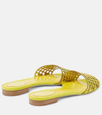 Verzierte Pantoletten aus Veloursleder | Rene Caovilla