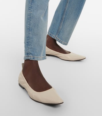 Leather ballet flats | Brunello Cucinelli