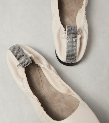 Leather ballet flats | Brunello Cucinelli