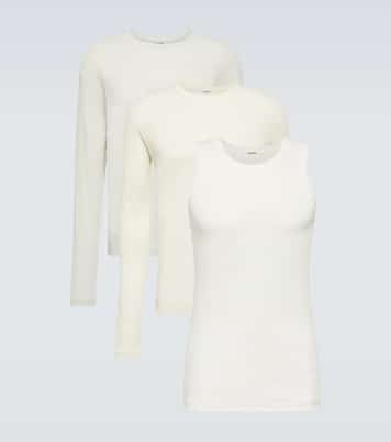 Set of 3 cotton jersey T-shirts | Jil Sander
