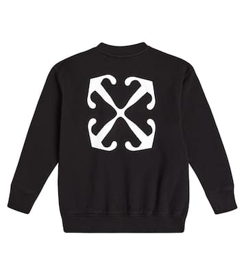 Off Stamp cotton jersey sweatshirt | Off-White Kids