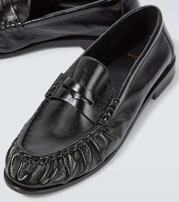 Le Loafer leather penny loafers | Saint Laurent