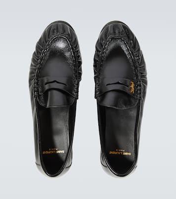 Le Loafer leather penny loafers | Saint Laurent