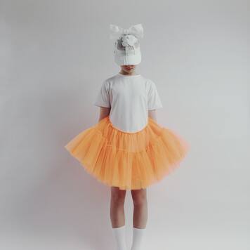 Robe en coton mélangé et tulle | Caroline Bosmans