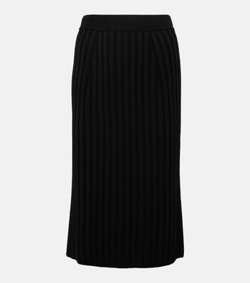 Ribbed-knit midi skirt | Joseph
