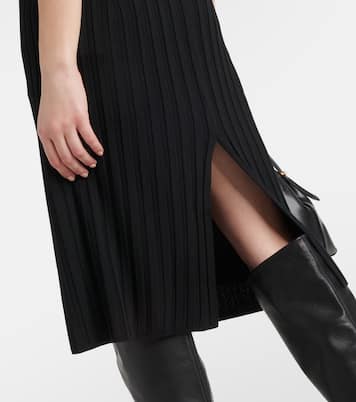 Ribbed-knit midi skirt | Joseph