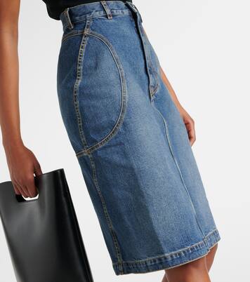 Gonna a tubino di jeans | Alaïa