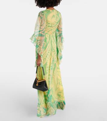 Robe longue imprimée en soie | Etro