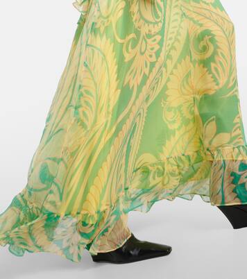Robe longue imprimée en soie | Etro