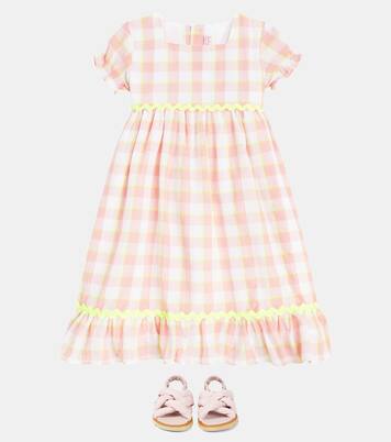 Robe Gabrielle en coton à carreaux | La Coqueta