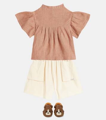 Rosalie linen-blend shirt | Donsje