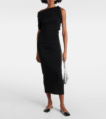 Ane Glass PVC and patent leather slingback flats | Amina Muaddi