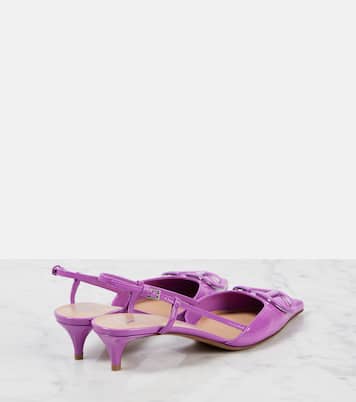 Slingback-Pumps VLogo Signature aus Lackleder | Valentino Garavani