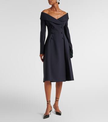 Off-Shoulder-Midikleid | Dorothee Schumacher
