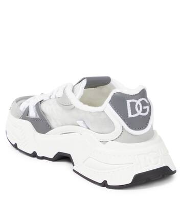 Airmaster DG leather-trimmed sneakers | Dolce&Gabbana Kids