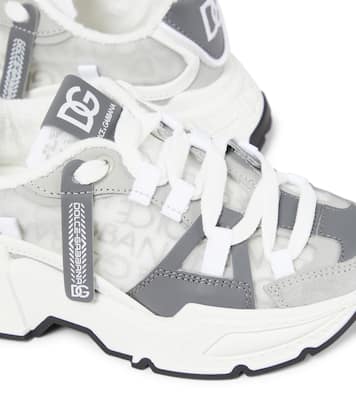 Airmaster DG leather-trimmed sneakers | Dolce&Gabbana Kids