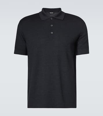 Cotton and silk polo shirt  | Zegna