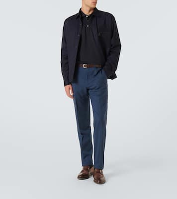 Cotton and silk polo shirt  | Zegna
