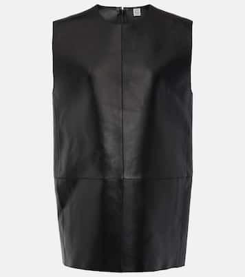 Top aus Leder | Toteme