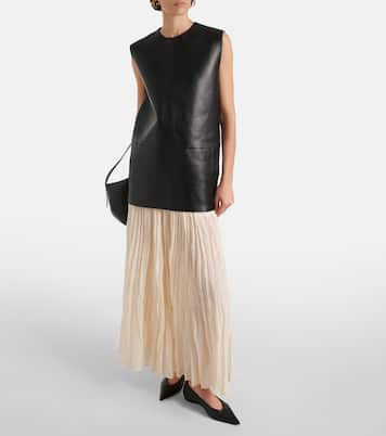 Top aus Leder | Toteme