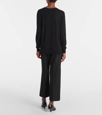 Pull en laine et soie mélangées | Toteme