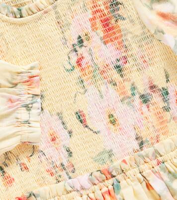 Everley Shirred Bodice cotton dress | Zimmermann Kids