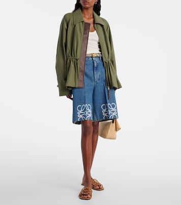 Petal Anagram leather slides | Loewe