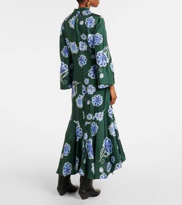 Robe midi Big Garden en soie à fleurs | Dorothee Schumacher