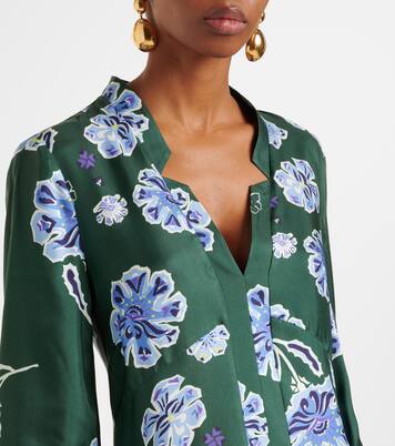 Robe midi Big Garden en soie à fleurs | Dorothee Schumacher