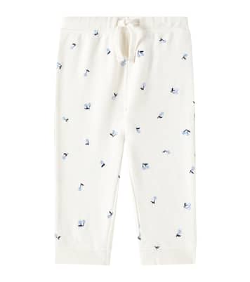Baby Bambo embroidered cotton sweatpants | Bonpoint