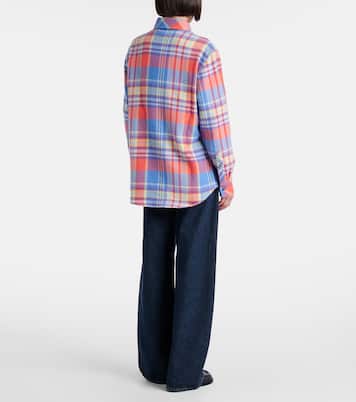 Chemise Creator en cachemire à carreaux | God's True Cashmere