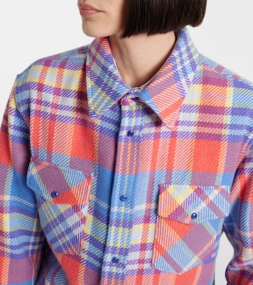 Chemise Creator en cachemire à carreaux | God's True Cashmere