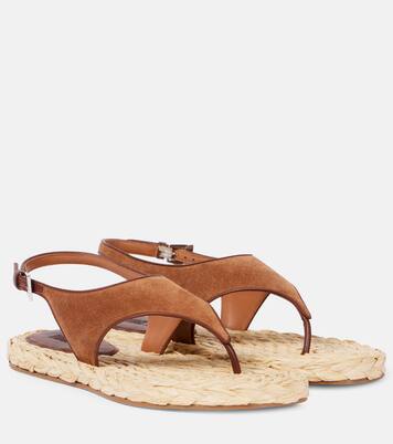 Sandalen Amalfi aus Veloursleder | Paris Texas