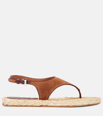 Sandalen Amalfi aus Veloursleder | Paris Texas