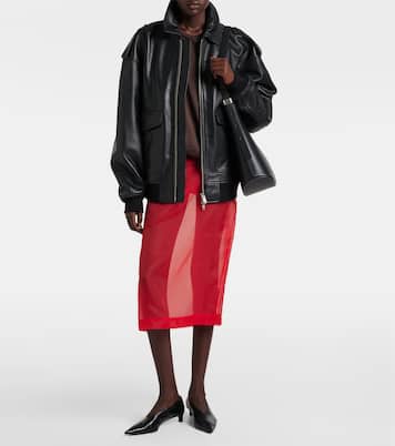 Midirock Peri aus einem Seidengemisch | The Frankie Shop