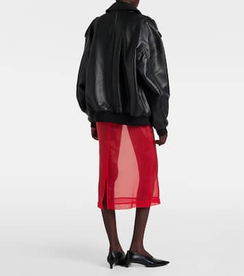 Midirock Peri aus einem Seidengemisch | The Frankie Shop