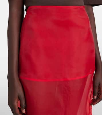 Midirock Peri aus einem Seidengemisch | The Frankie Shop