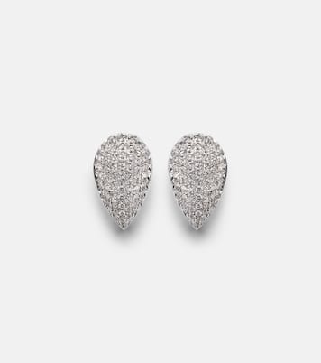 18kt white gold earrings with diamonds | Suzanne Kalan
