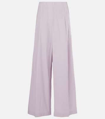 Weite High-Rise-Hose aus Baumwolle | Dries Van Noten