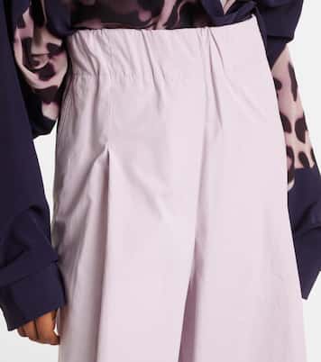 Weite High-Rise-Hose aus Baumwolle | Dries Van Noten