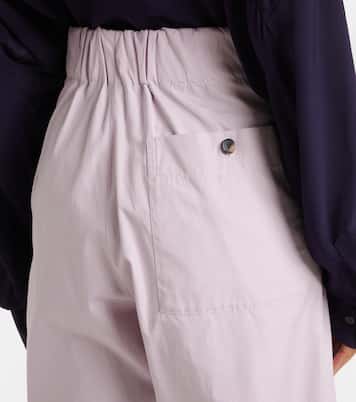 Weite High-Rise-Hose aus Baumwolle | Dries Van Noten