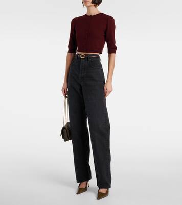 Cardigan cropped in lana | Saint Laurent