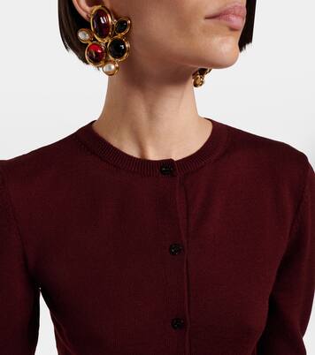 Cardigan cropped in lana | Saint Laurent